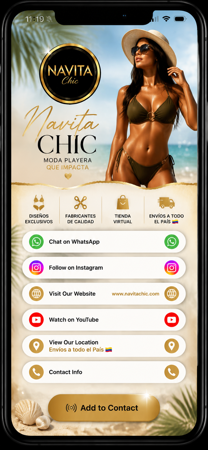 Tarjeta digital Navita Chic