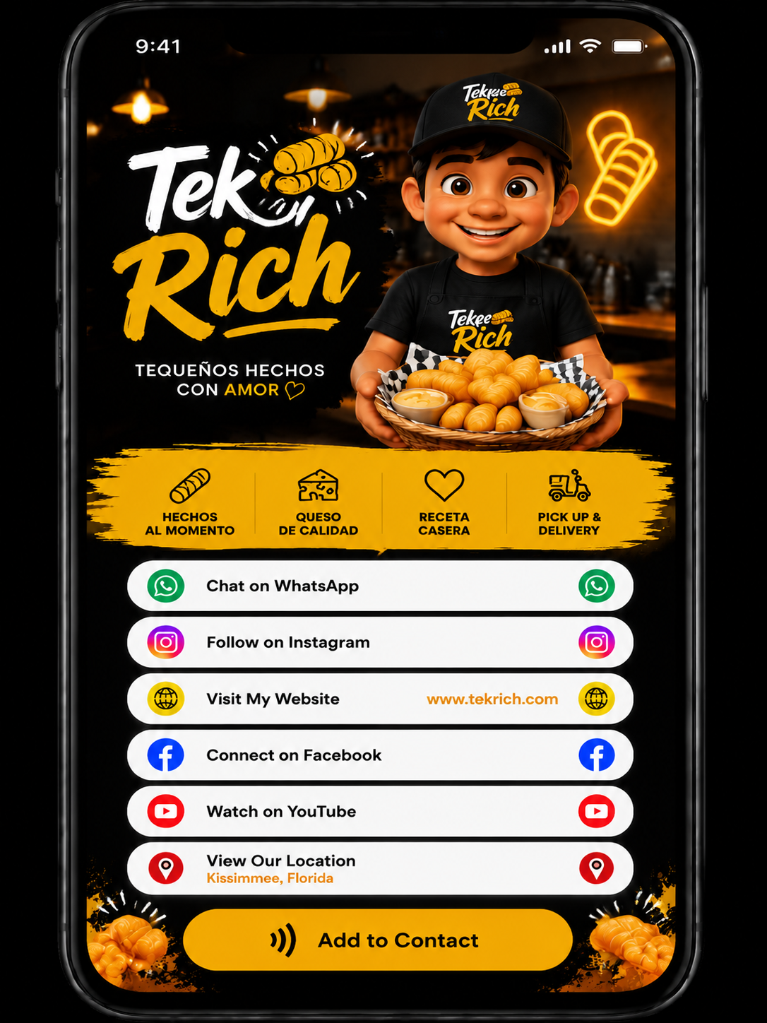 Tarjeta digital Tek Rich